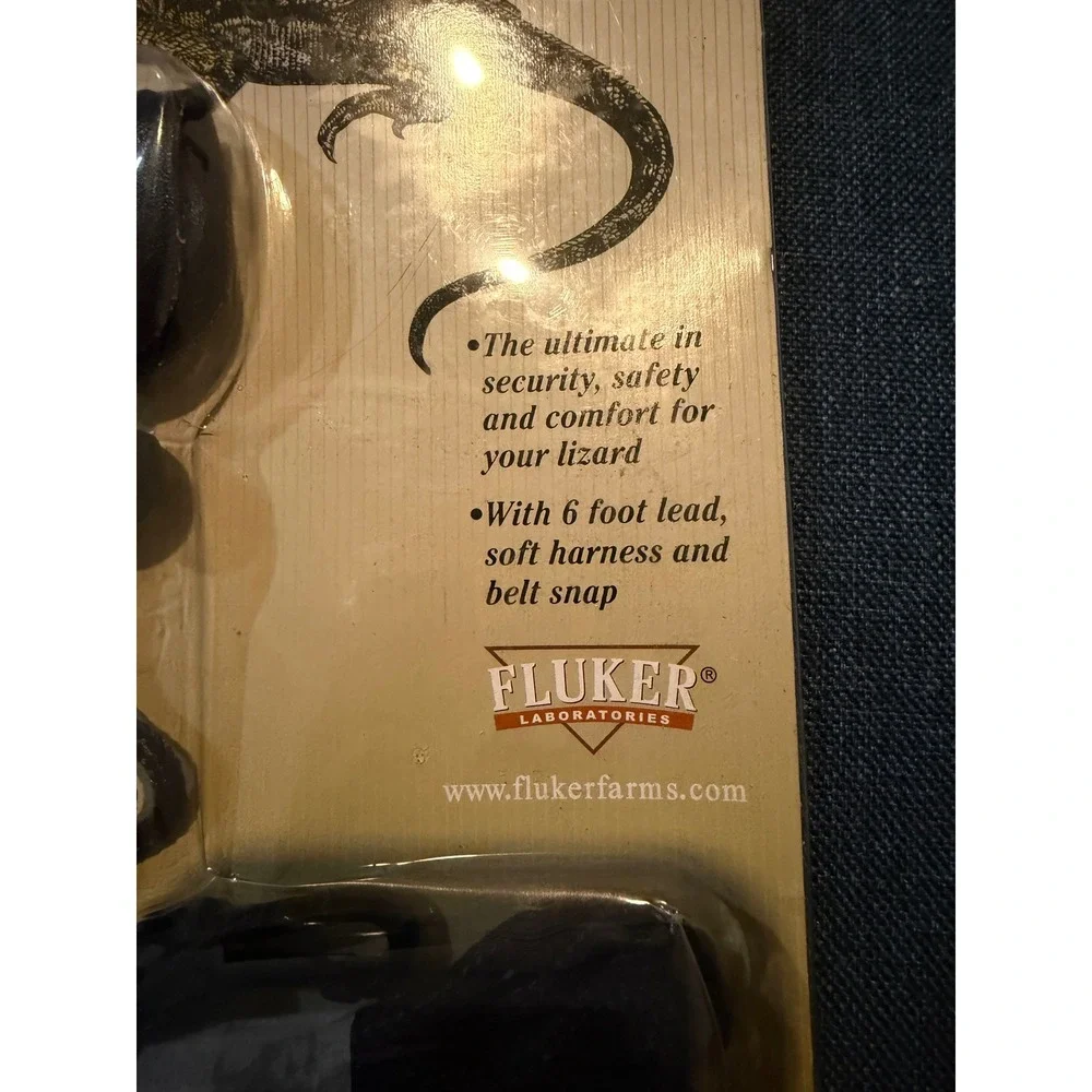 Flukers Reptile Leash 6 Foot Adjustable Harness Belt Snap‎ Lizard